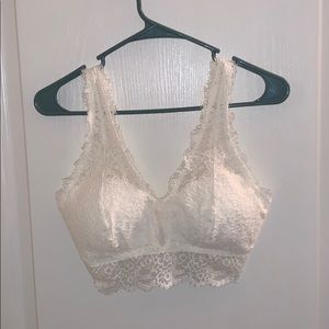 Aerie white bralette, size M DD NWT